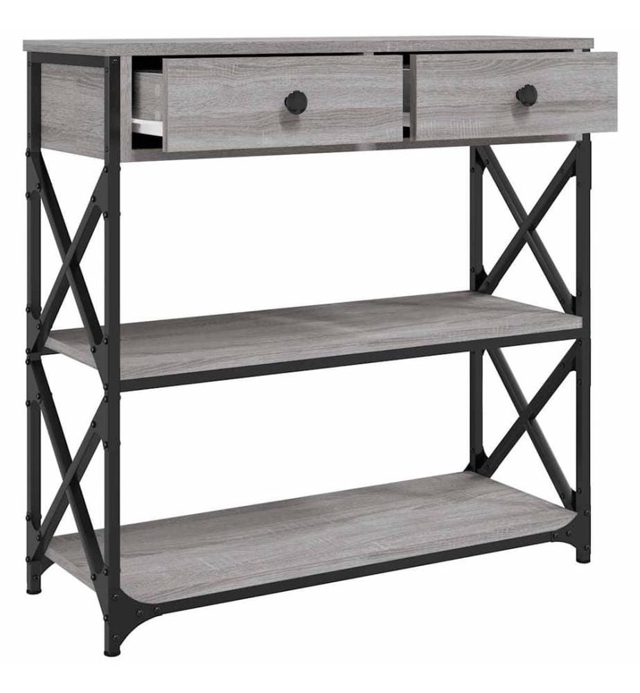 Konsolentisch Grau Sonoma 75x28x75 cm Holzwerkstoff