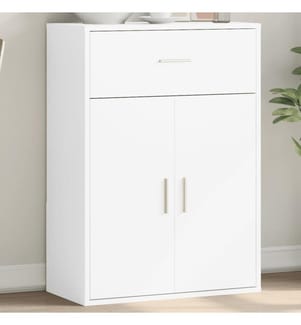 Buffet blanc 60x30x84 cm bois d'ingénierie