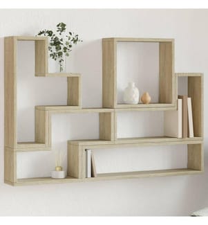 Wandregal Sonoma-Eiche 96x12x64 cm Holzwerkstoff