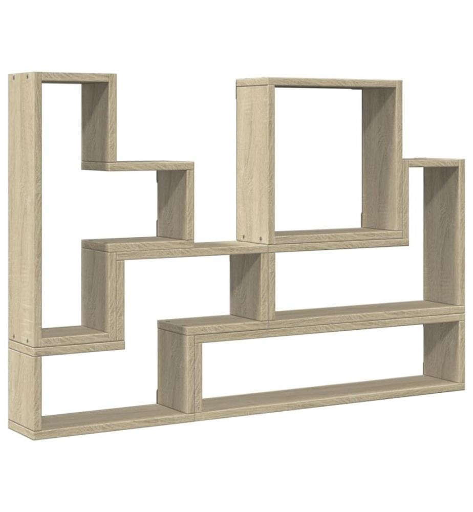 Wandregal Sonoma-Eiche 96x12x64 cm Holzwerkstoff