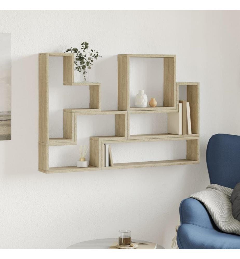 Wandregal Sonoma-Eiche 96x12x64 cm Holzwerkstoff