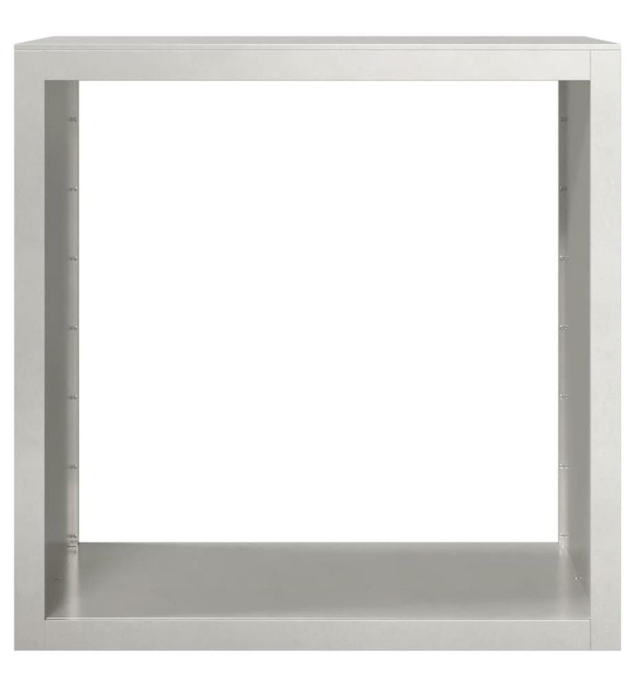Brennholzregal 100x40x100 cm Edelstahl