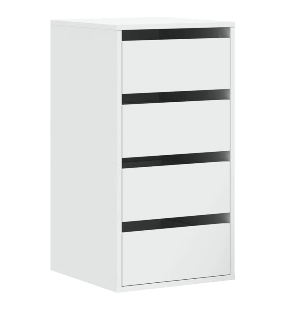 Kommode Weiss 40x41x76 cm Holzwerkstoff
