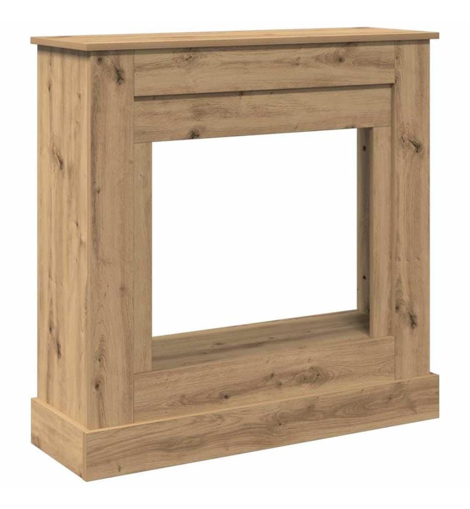 Kaminumrandung Artisan-Eiche 90x30x90 cm Holzwerkstoff