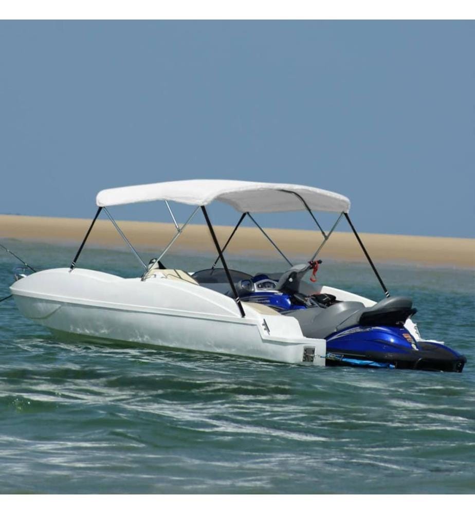 3-Bow Bimini Top Weiss 183x160x137 cm