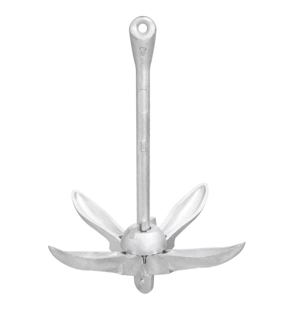 Ancre pliable argenté 6 kg fonte galvanisée à chaud