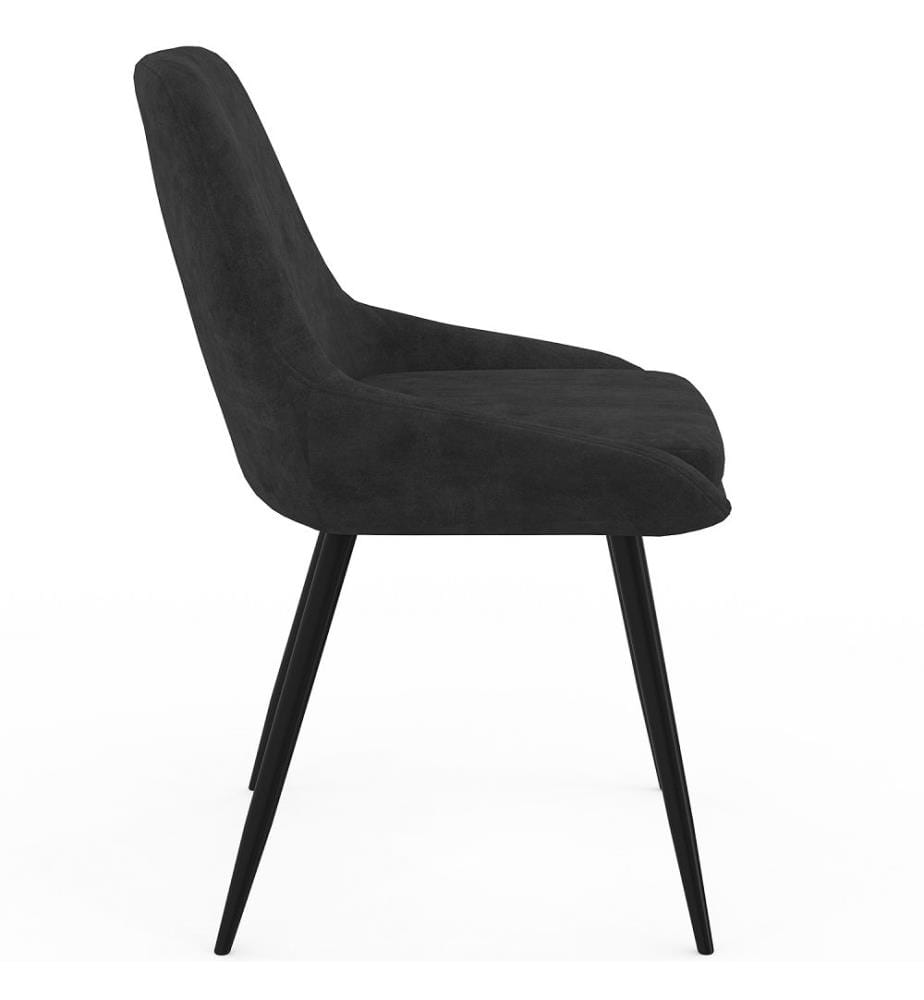 6er-Set Stühle „Olivia“ – Schwarz