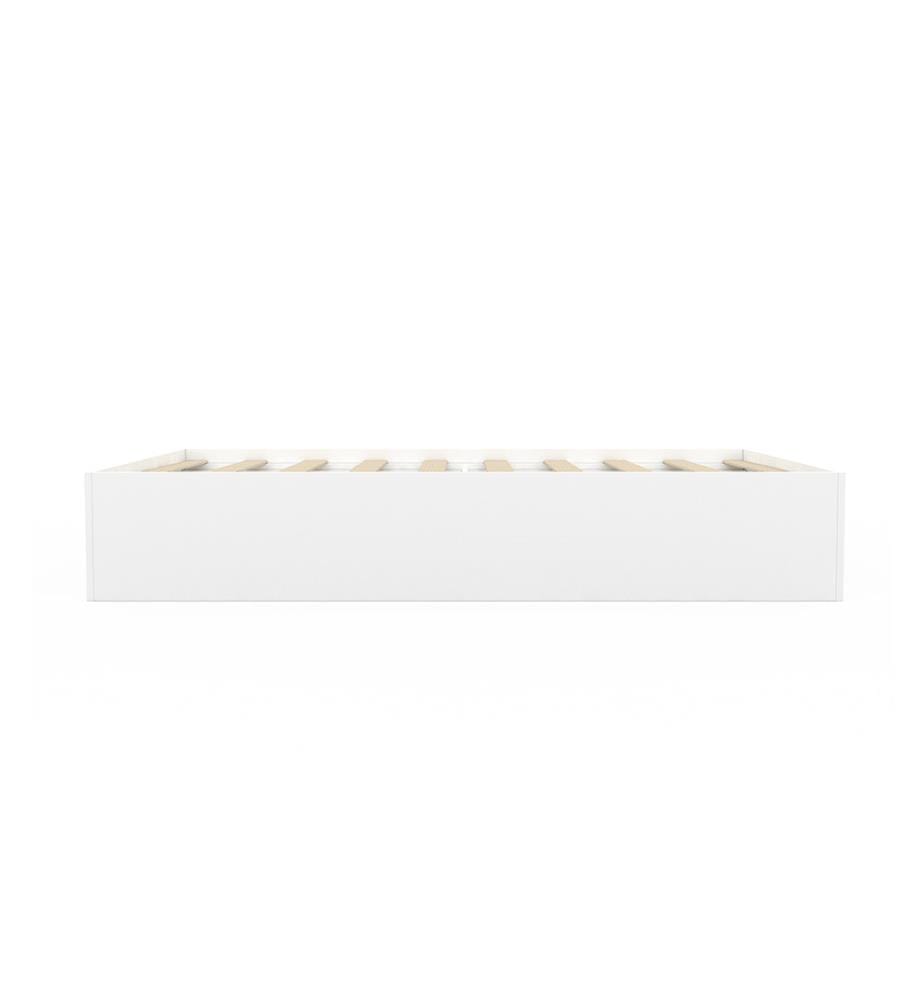 Bettrahmen Orem mit Bettkasten und integriertem Stauraum 140x190cm - Weiss