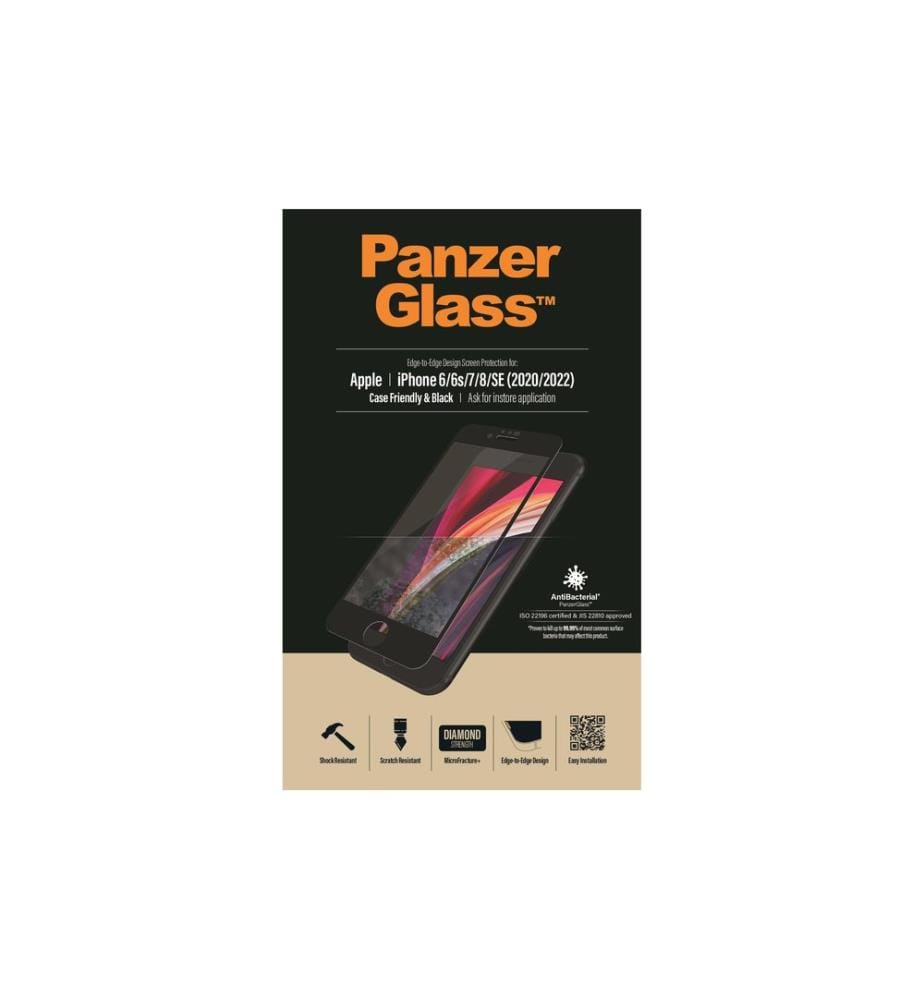 PANZERGLASS - Protection d'écran Case Friendly iPhone 6/6S/7/8/SE 2020/2022