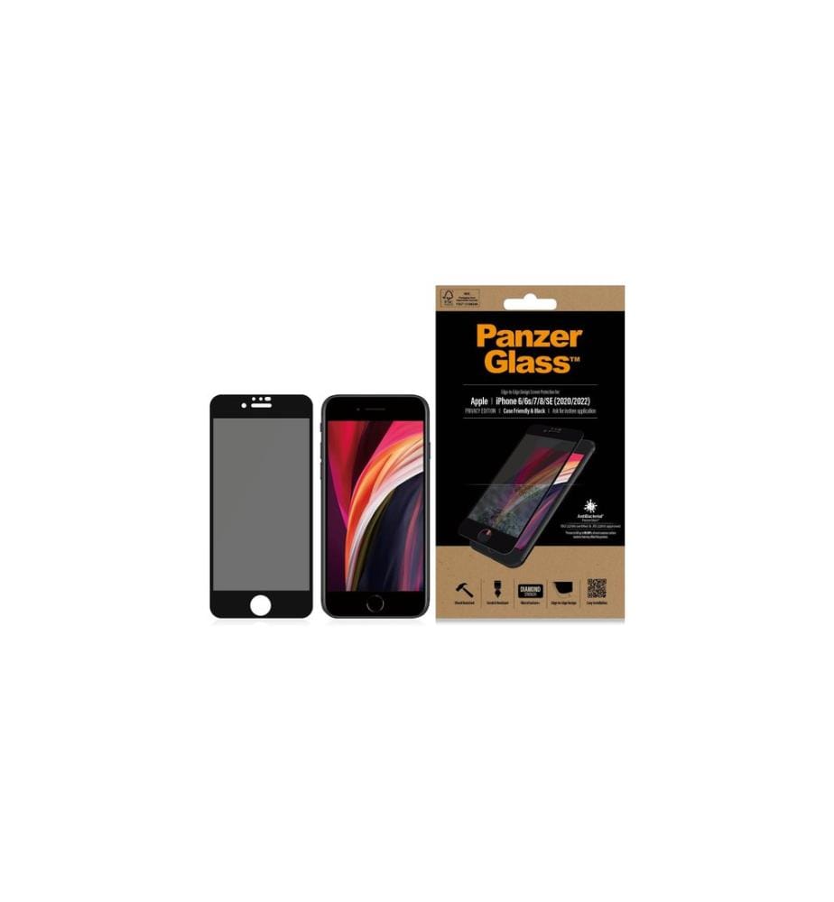 PANZERGLASS - Protection d'écran Case Friendly Privacy iPhone 6/6S/7/8/SE