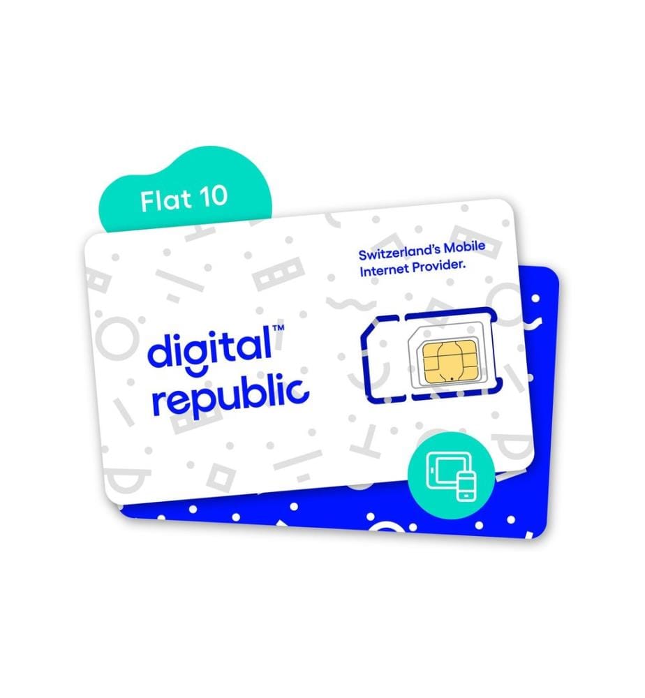 Digital Republic - Carte SIM Internet illimité pendant 365 jours – Vitesse moyenne