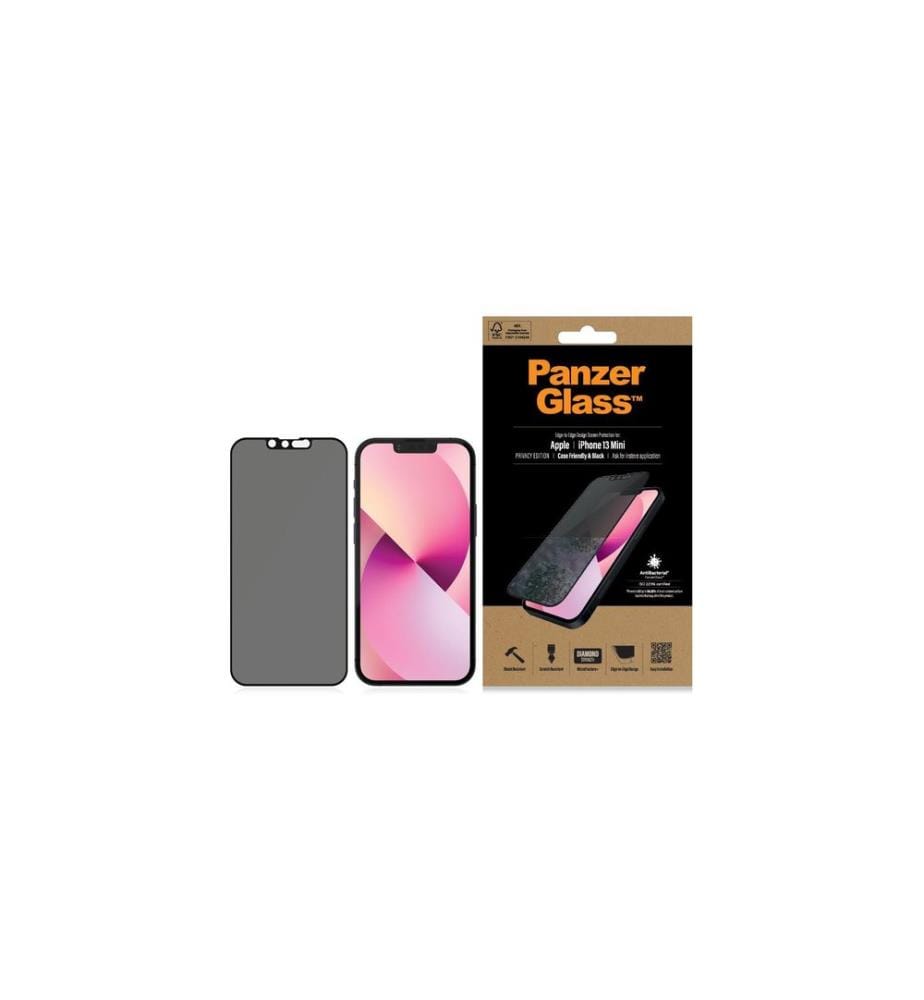 PANZERGLASS - Protection d'écran Case Friendly AB Privacy iPhone 13 mini