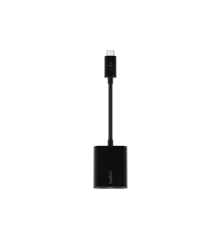 BELKIN - Adaptateur RockStar USB-C Audio + Charge Noir