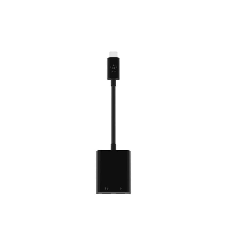 BELKIN - Adaptateur RockStar USB-C Audio + Charge Noir