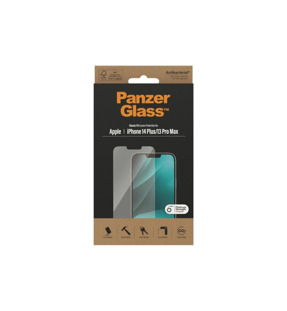 PANZERGLASS - Protection d'écran Classic Fit iPhone 13 Pro Max/14 Plus