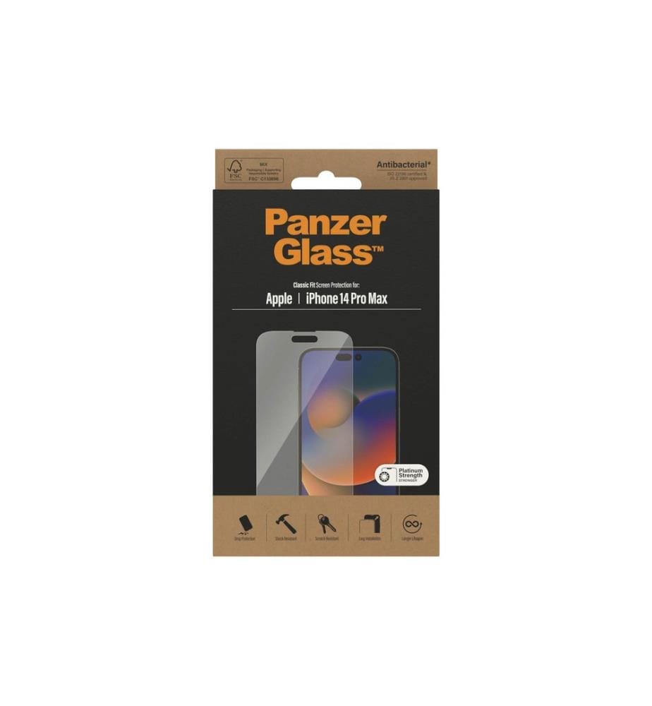 PANZERGLASS - Protection d'écran Classic Fit iPhone 14 Pro Max