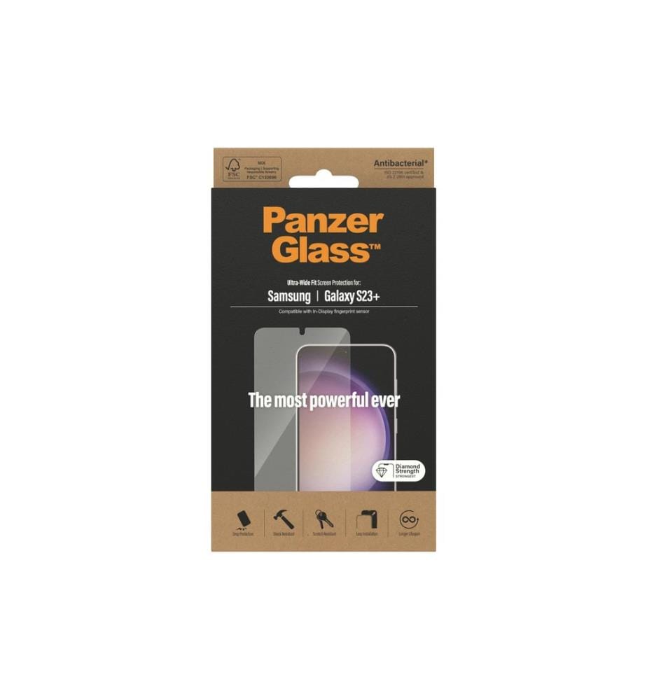 PANZERGLASS - Protection d'écran Ultra Wide Fit Galaxy S23+