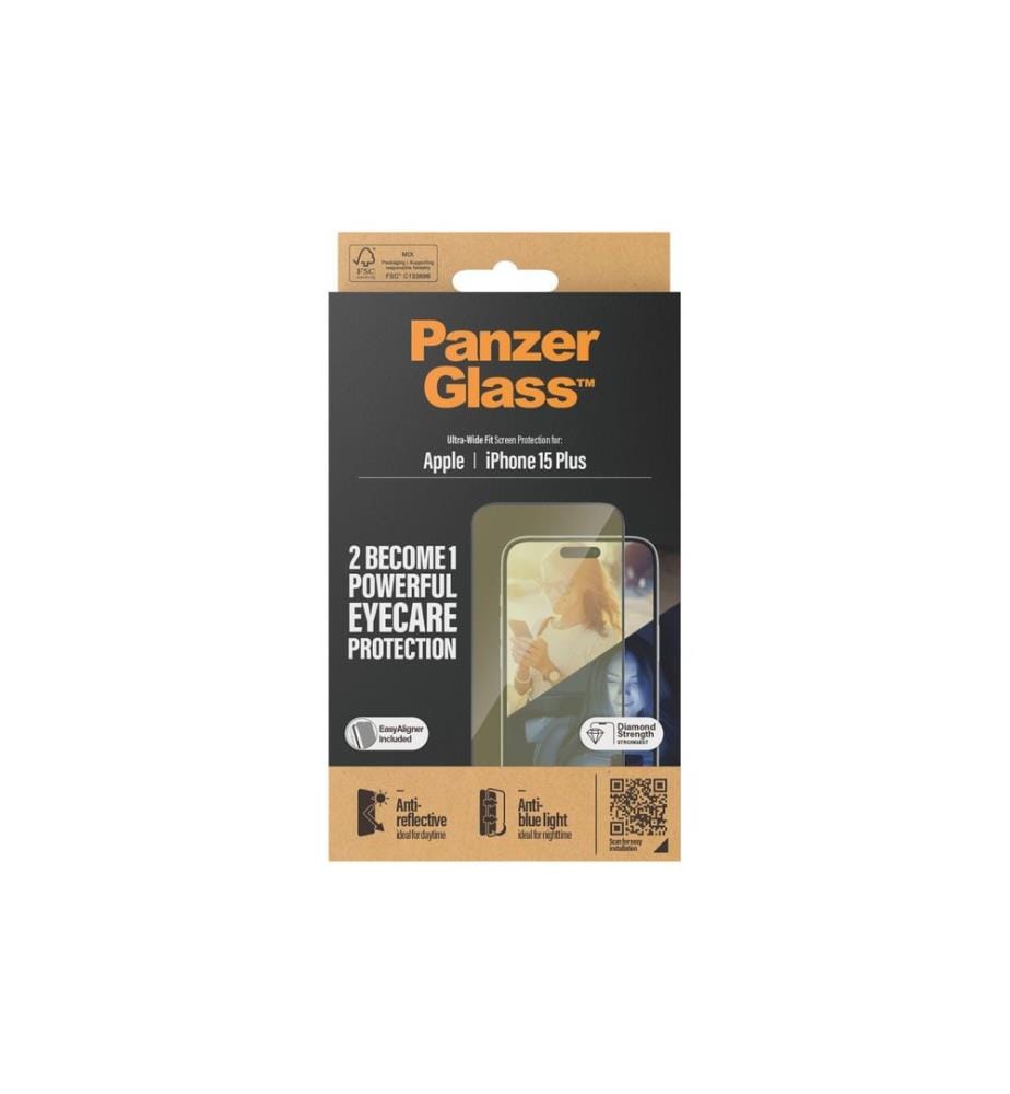 PANZERGLASS - Protection d'écran Anti Reflective iPhone 15 Plus