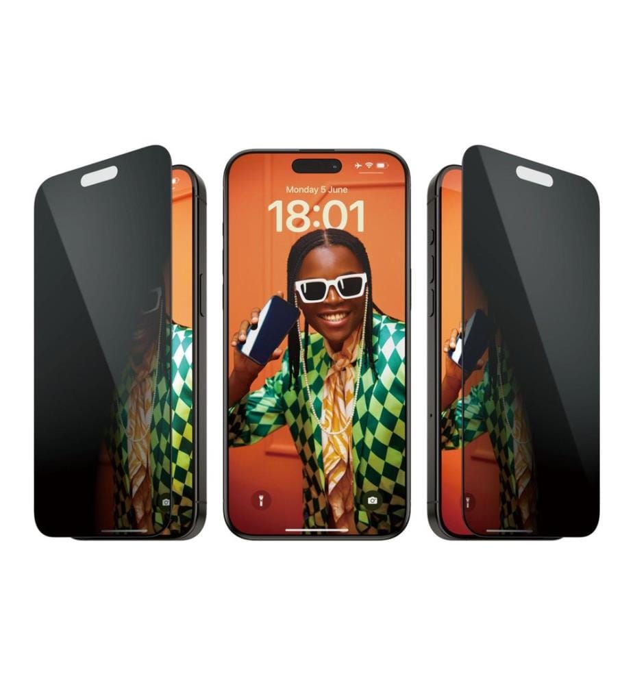 PANZERGLASS - Protection d'écran Ultra Wide Fit Privacy iPhone 15 Pro Max