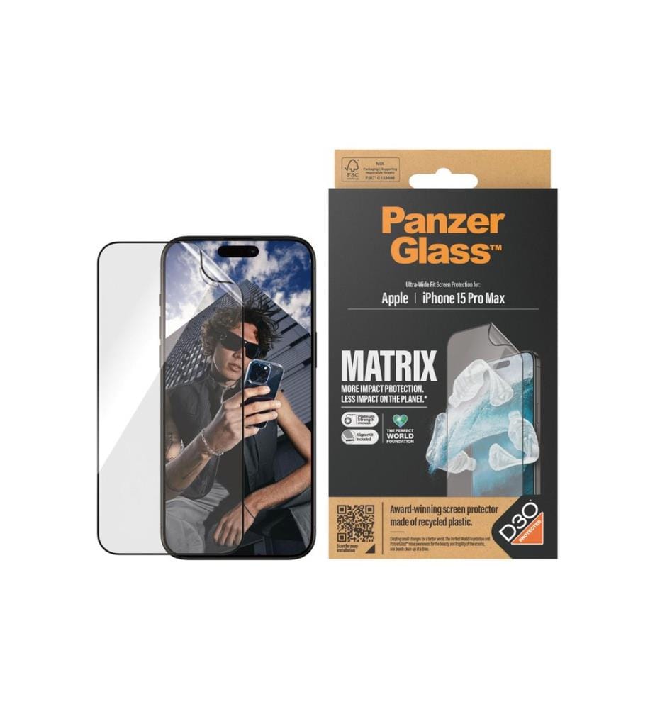 PANZERGLASS - Protection d'écran Matrix iPhone 15 Pro Max