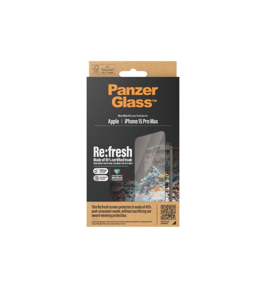 PANZERGLASS - Protection d'écran Refresh  iPhone 15 Pro Max