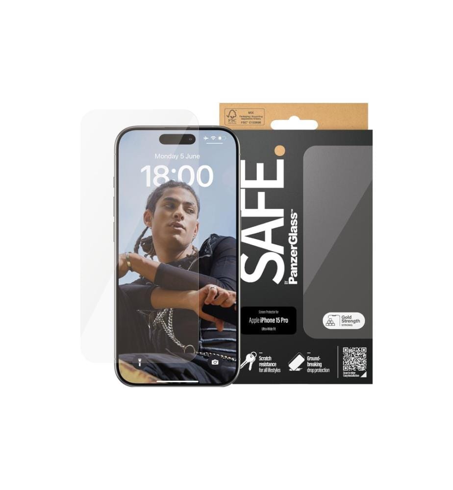 SAFE. - Protection d'écran Ultra Wide Fit iPhone 15 Pro