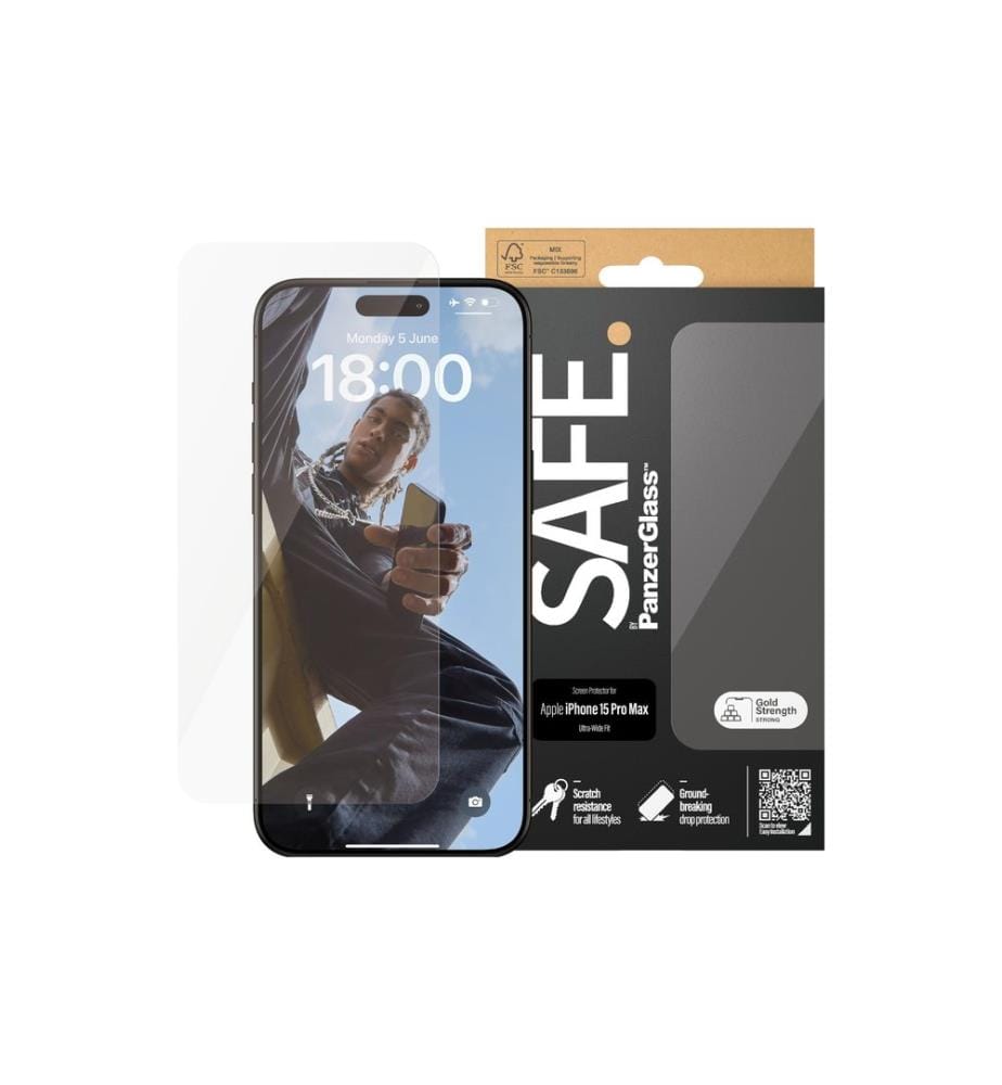 SAFE. - Protection d'écran Ultra Wide Fit iPhone 15 Pro Max