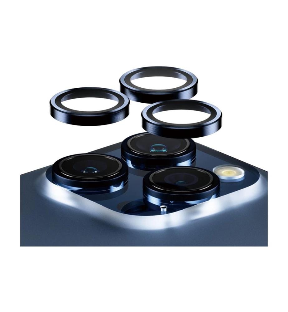 PANZERGLASS - Lens Protector Rings HOOPS iPhone 15 Pro / 15 Pro Max Bleu