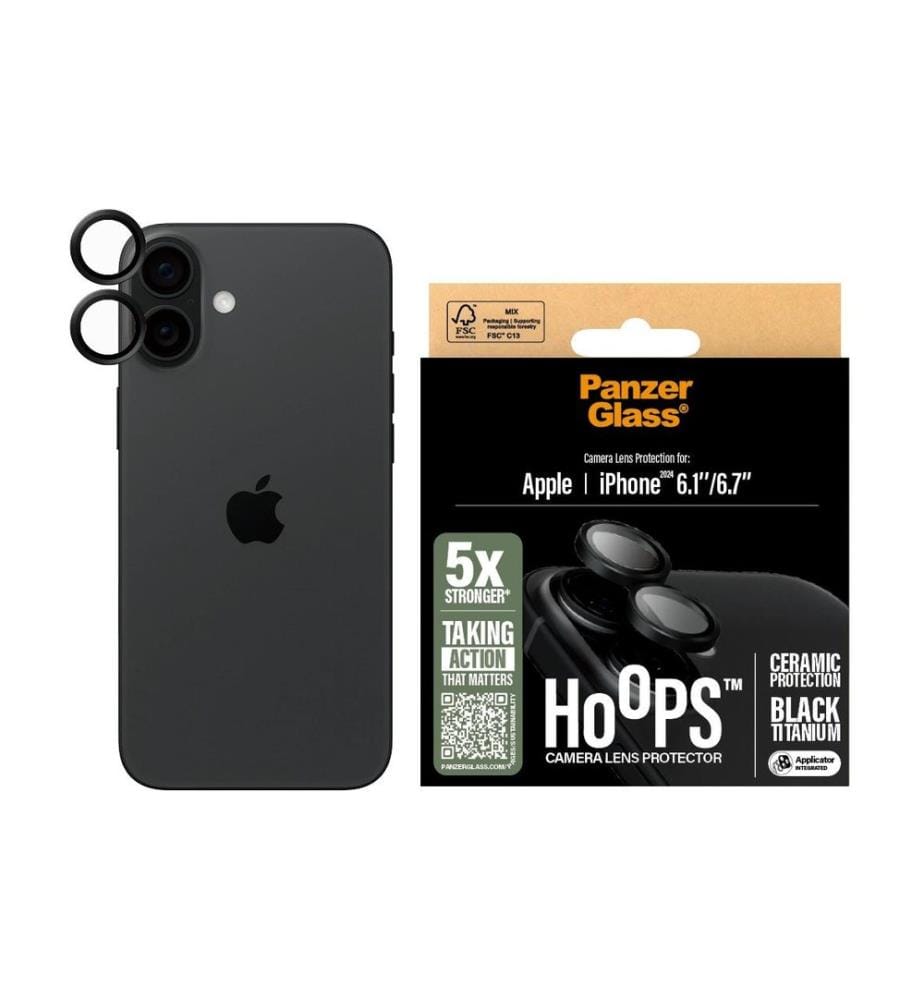 PANZERGLASS - Protection de caméra PicturePerfect pour iPhone 16 et 16 Plus