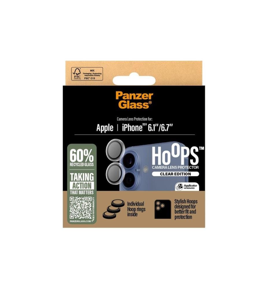 PANZERGLASS - Protection de caméra PicturePerfect pour iPhone 16 et 16 Plus