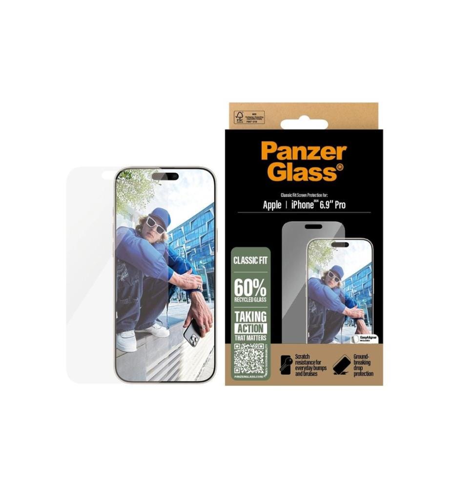 PANZERGLASS - Protection d'écran Classic Fit iPhone 16 Pro Max