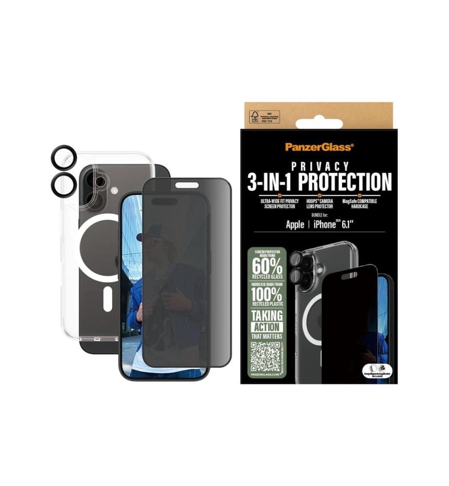 CARE - Protection d'écran 3-in-1 Privacy iPhone 16