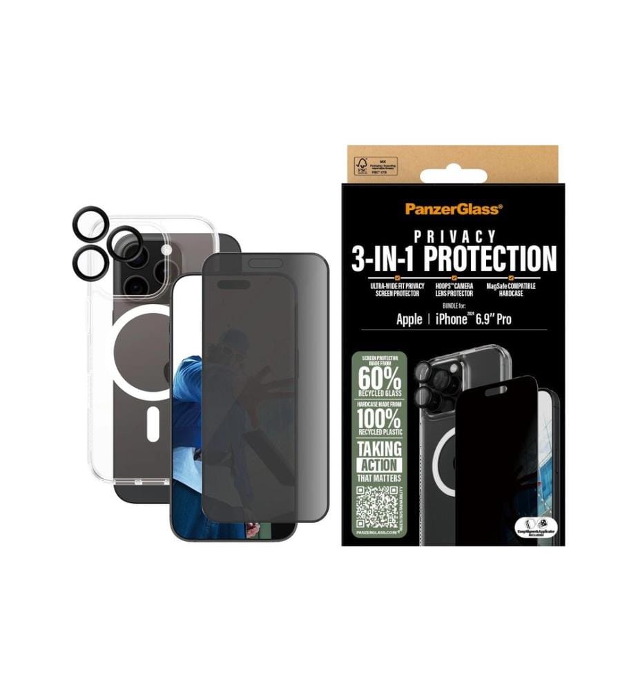 CARE - Protection d'écran 3-in-1 Privacy iPhone 16 Pro Max