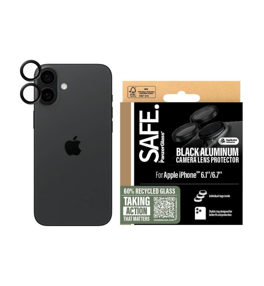 SAFE. - Lens Protector iPhone 16 / 16 Plus Noir
