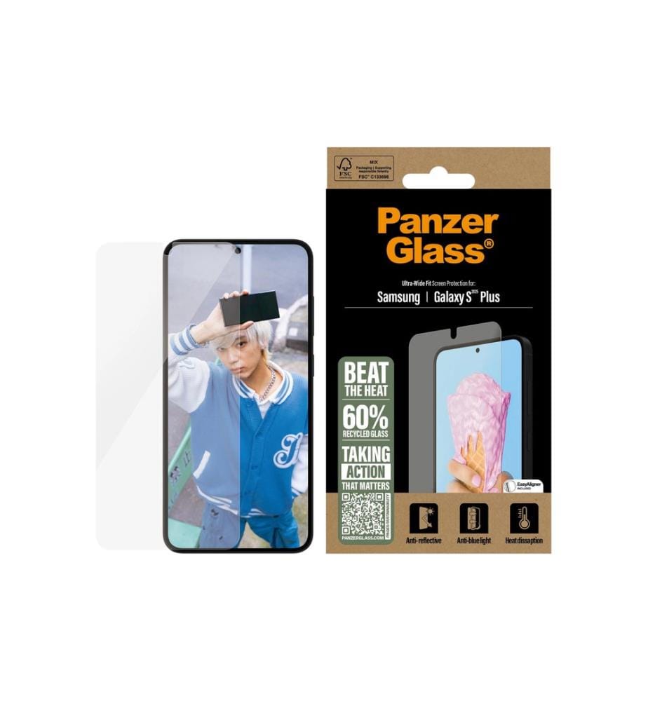 PANZERGLASS - Protection d'écran Ultra Wide Fit All-in-One Galaxy S25+