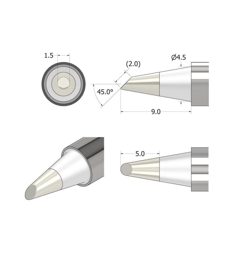 IFIXIT - Power Series Soldering Iron Tip - biseauté 1.5 mm