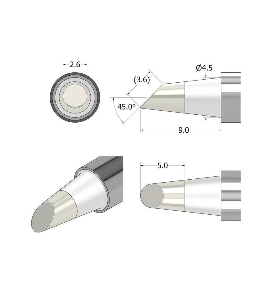 IFIXIT - Power Series Soldering Iron Tip - bordé 2.6 mm