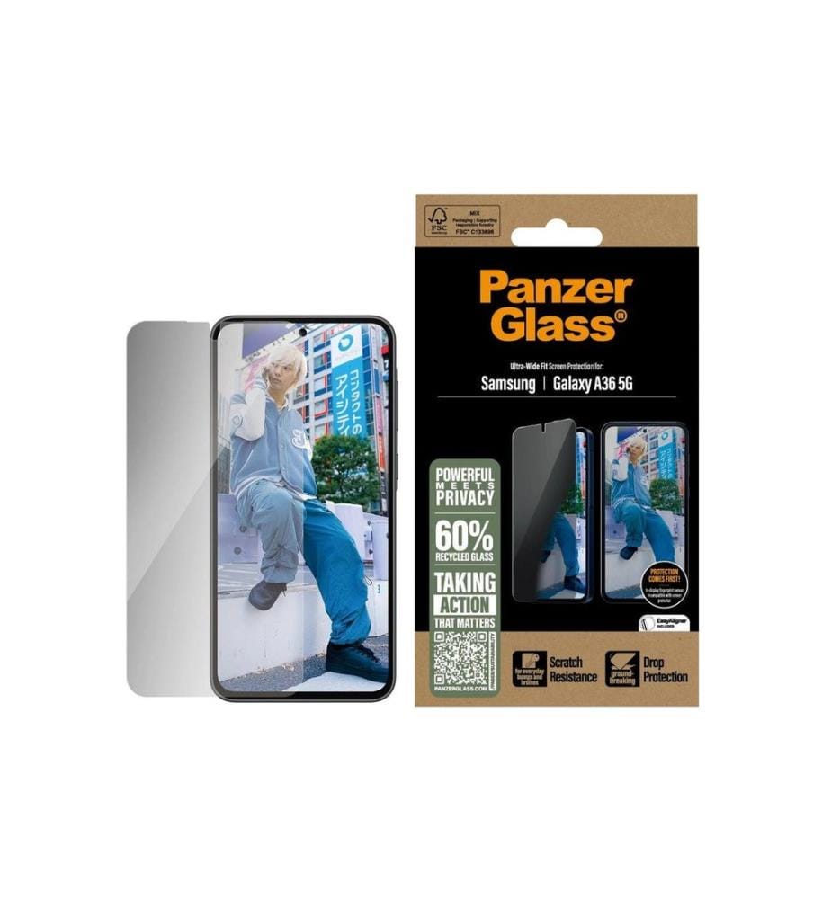 PANZERGLASS - Protection d'écran Privacy Ultra-Wide Fit Galaxy A36