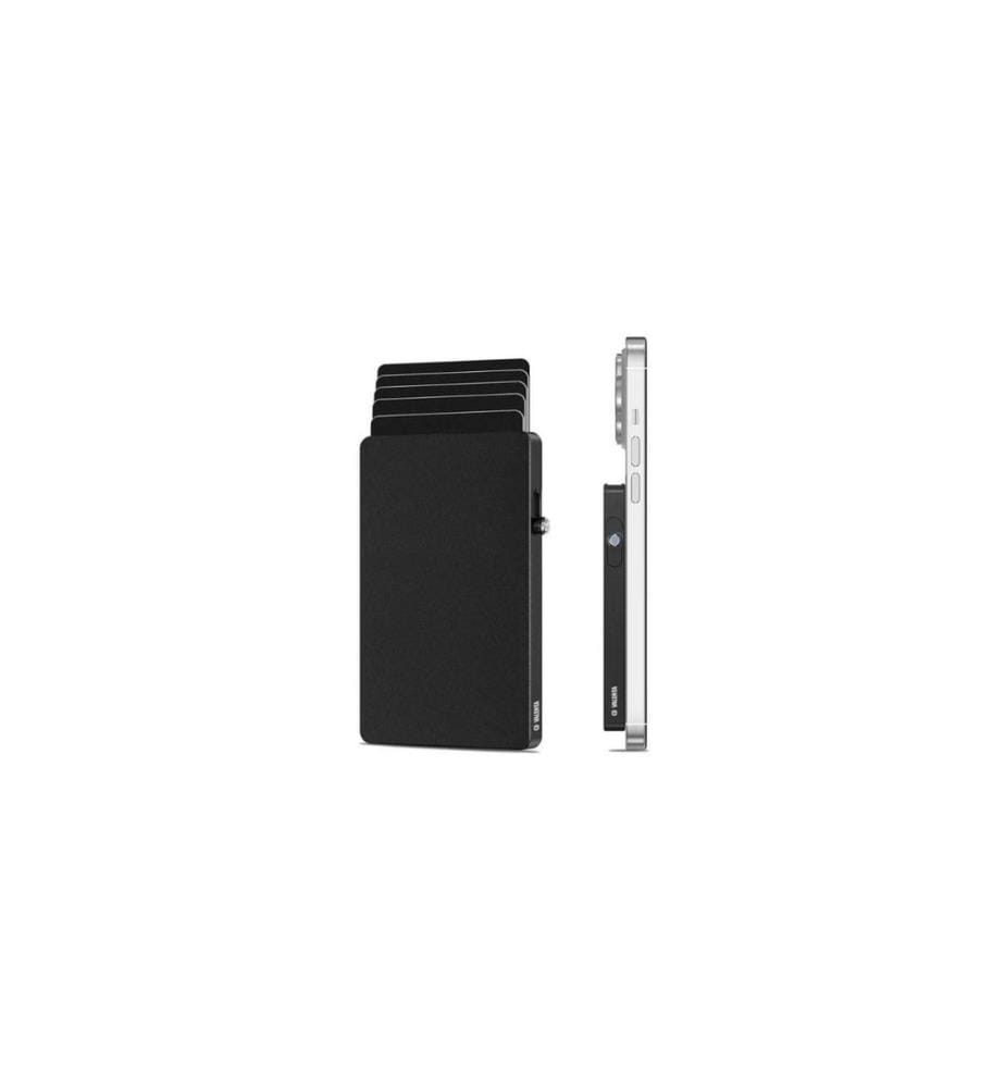 Valenta - CardCase Aluminium MagSafe, Noir