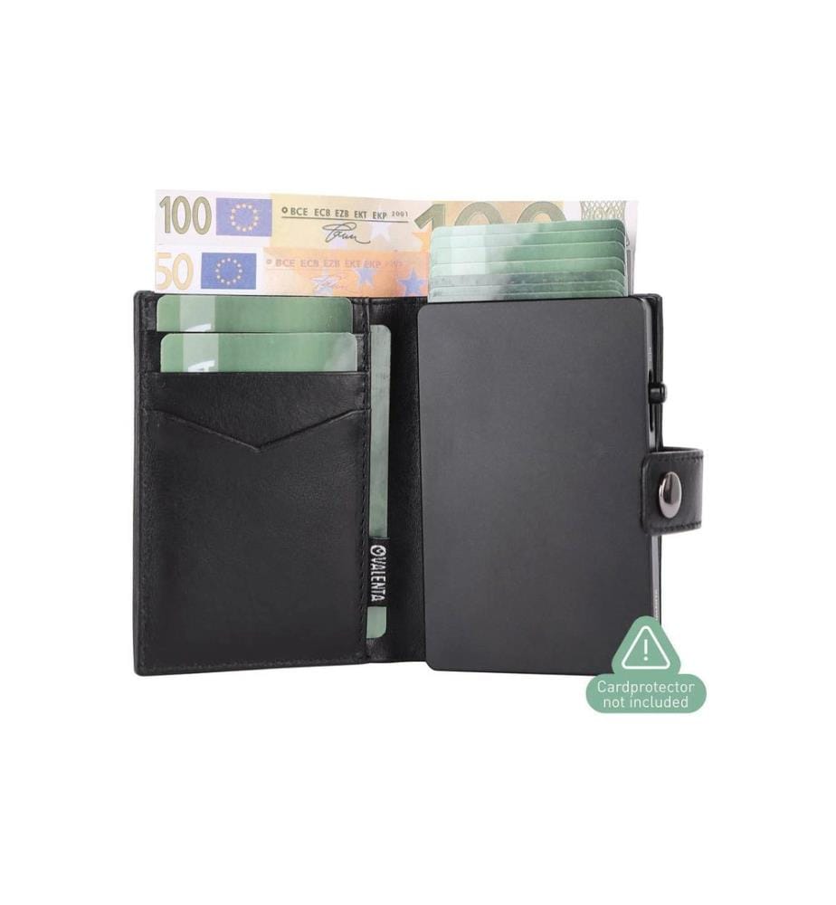Valenta - CardWallet Leather MagSafe Luxe Noir