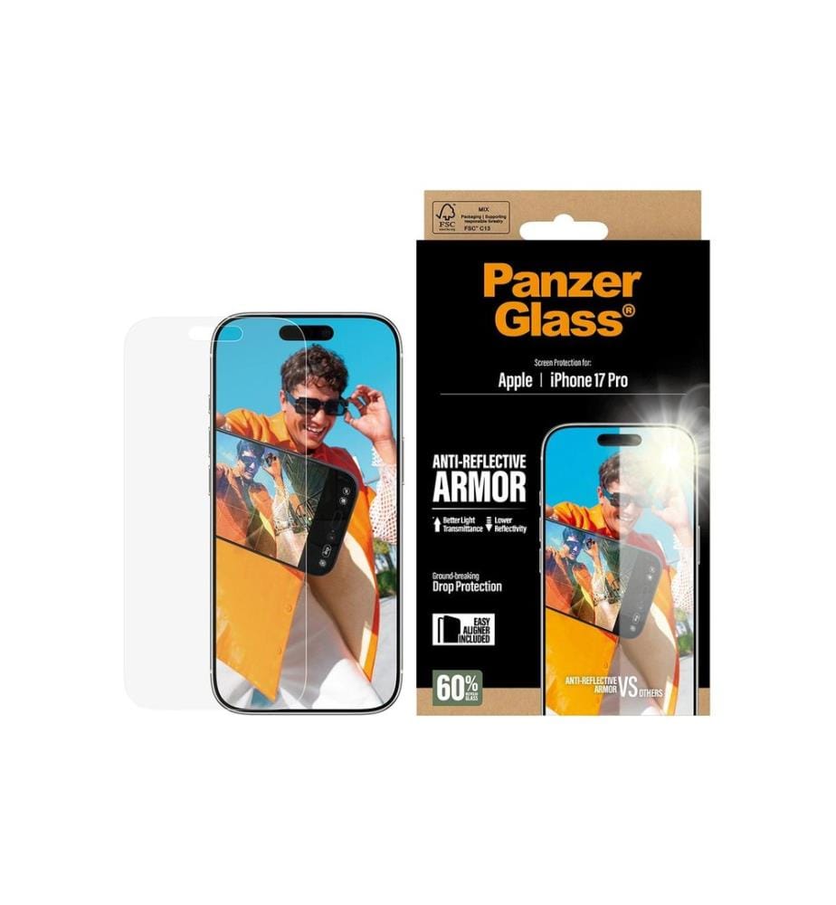 PANZERGLASS - Protection d'écran Anti-Reflective Armor iPhone 17 Pro