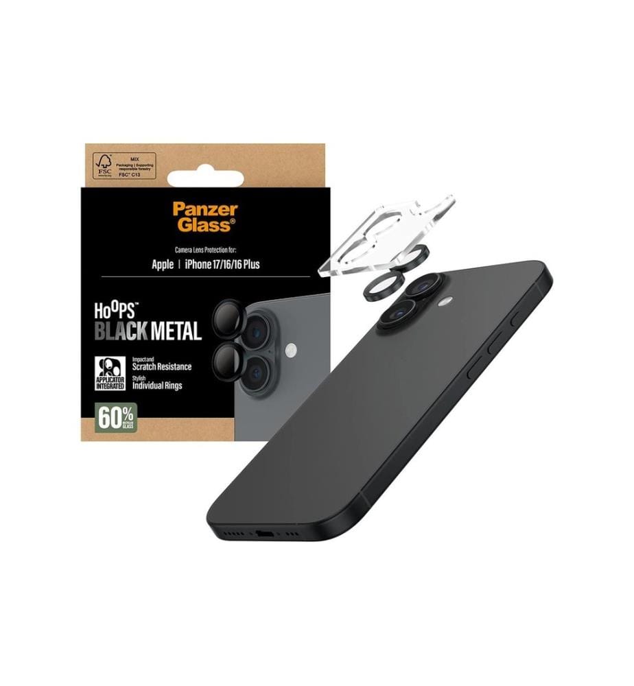 PANZERGLASS - Kameraschutz Hoops Black iPhone 17