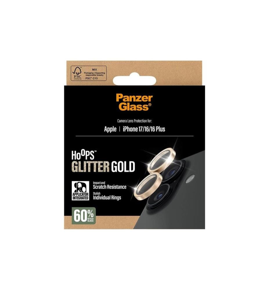 PANZERGLASS - Kameraschutz Hoops Glitter iPhone 17 Silver