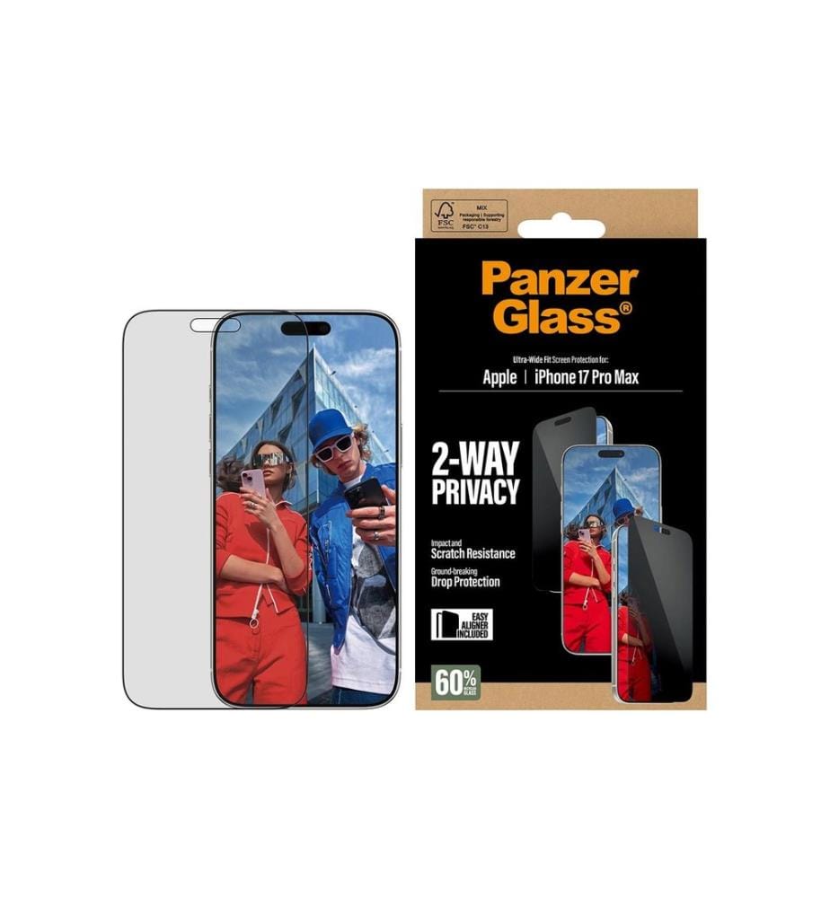 PANZERGLASS - Protection d'écran 2-Way Privacy iPhone 17 Pro Max