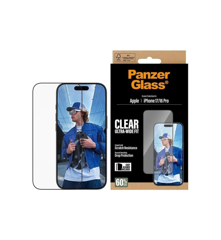 PANZERGLASS - Protection d'écran Ultra Wide Fit iPhone 17
