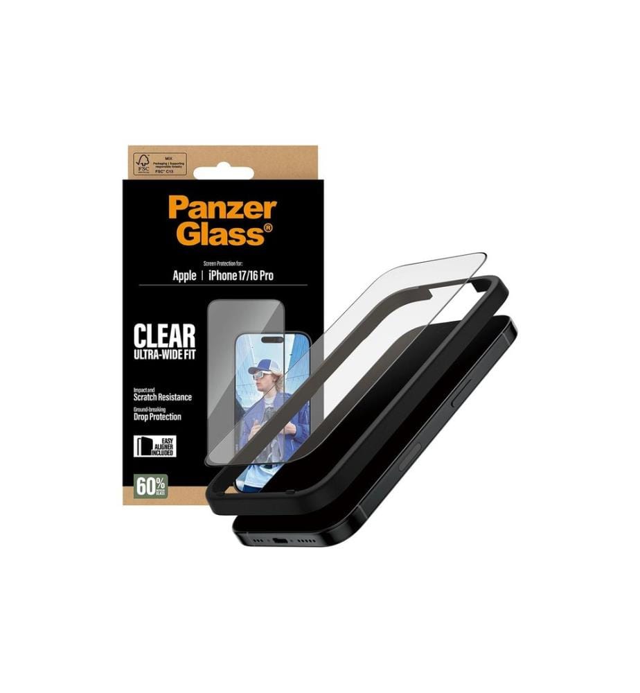 PANZERGLASS - Protection d'écran Ultra Wide Fit iPhone 17