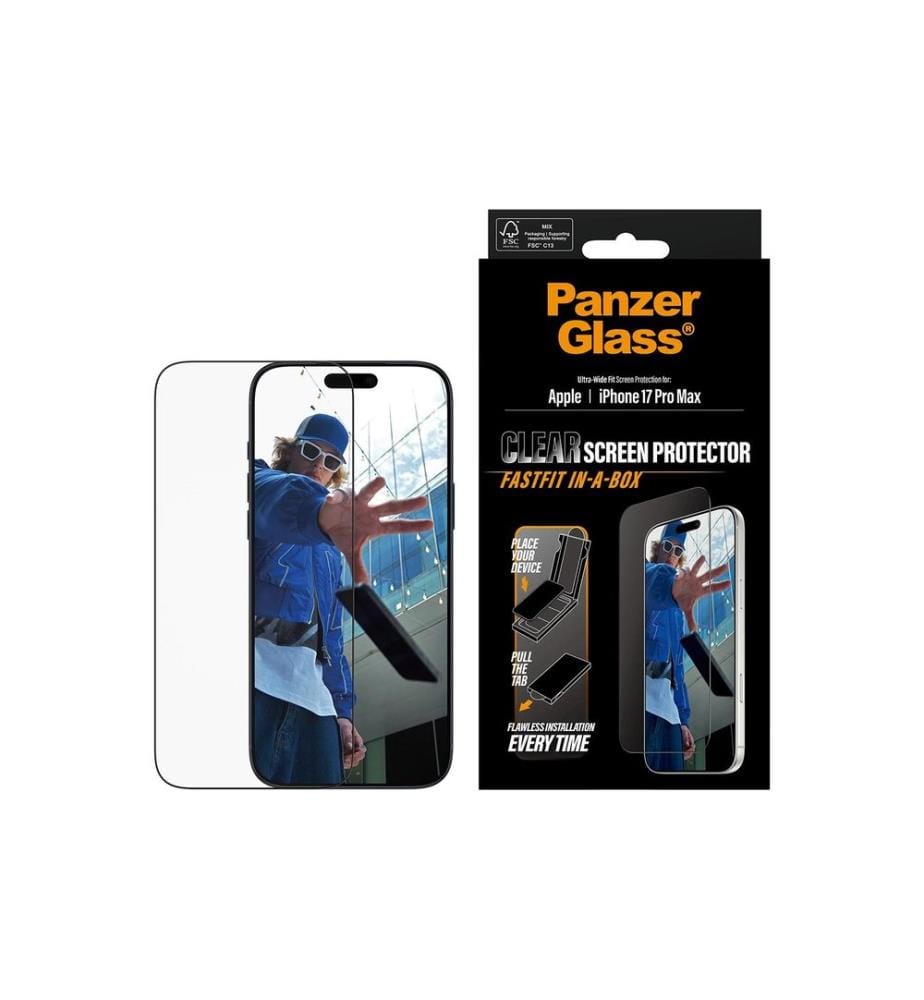 PANZERGLASS - Ultra Wide Fastfit iPhone 17 Pro Max