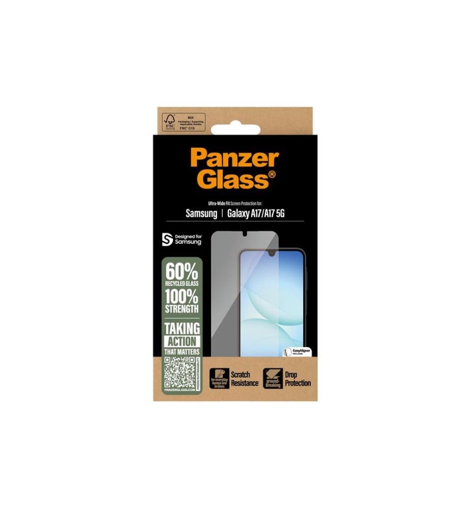 PANZERGLASS - Protection d'écran Ultra Wide Fit avec Easyaligner Galaxy A17