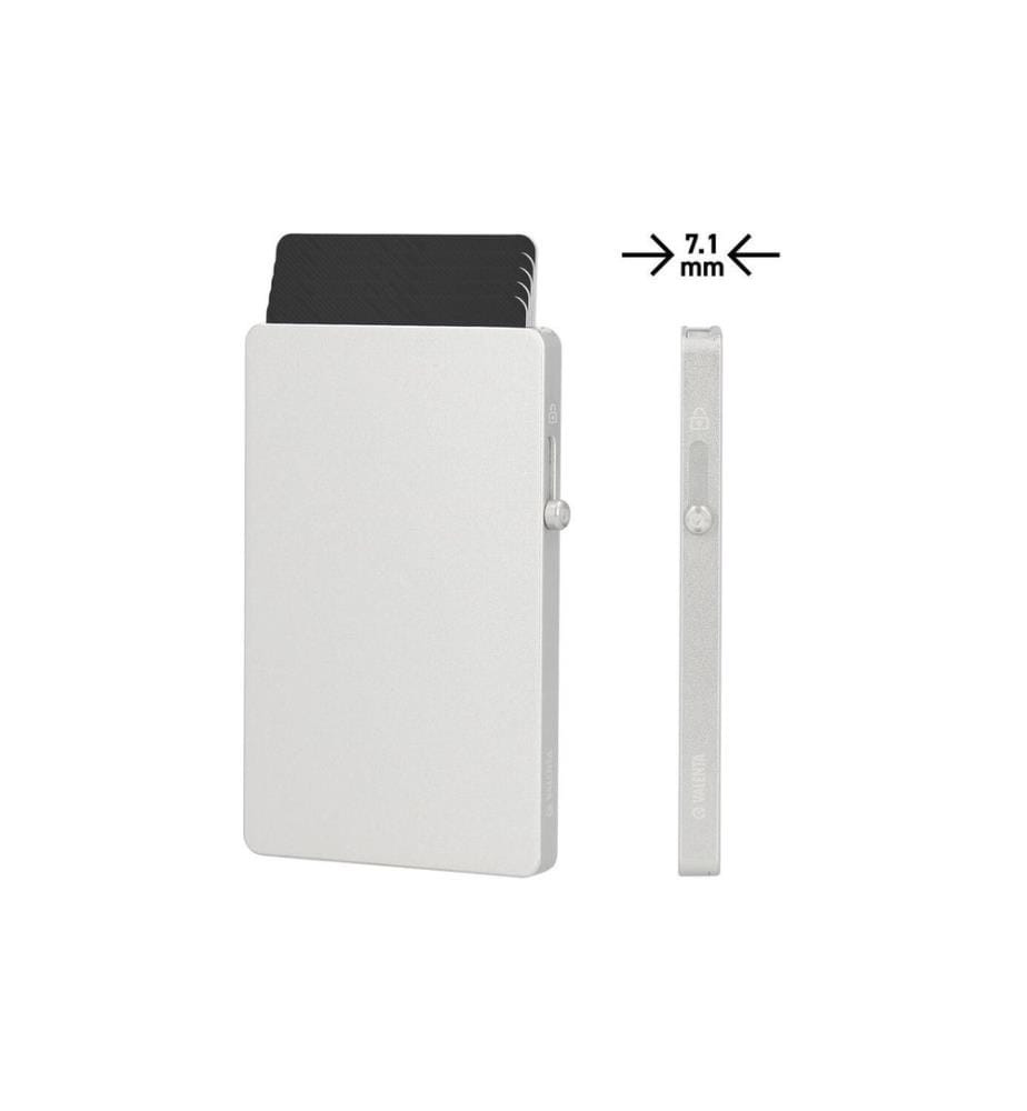 Valenta - Étui pour cartes, fin, MagSafe – Argenté