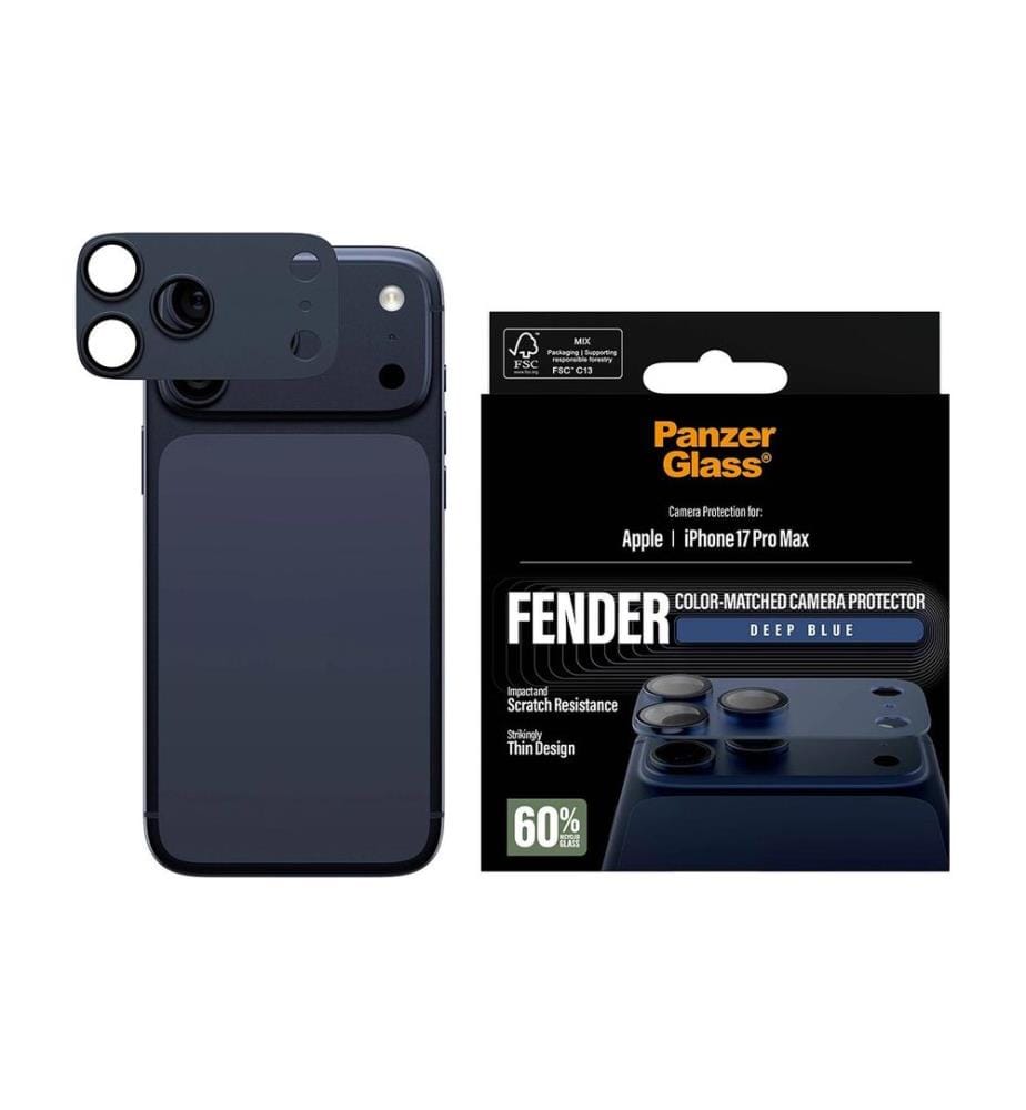 PANZERGLASS - FENDER Camera Protector iPhone 17 Pro Max Deep Blue